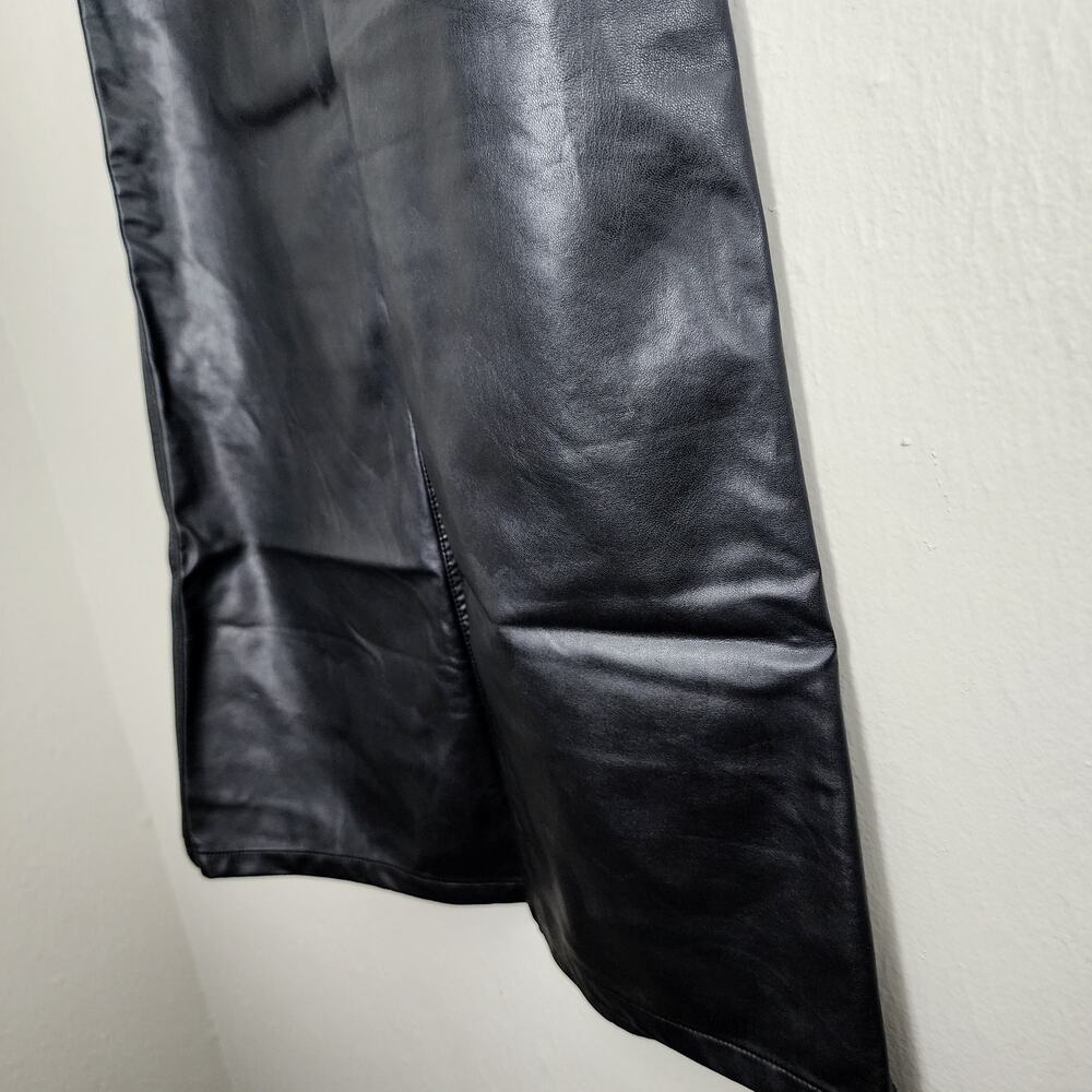 Free People City Slicker Faux Vegan Leather Maxi Skirt in Black - 0 NEW - Picture 8 of 15